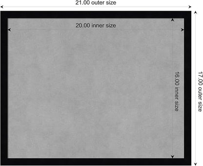 Amanti Art Black Framed Magnetic Board 17x21 Small Vision Board - Image 4