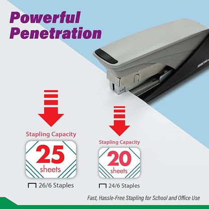 INOZTO Easy-Flat Stapler: Effortlessly Staple 20-25 Sheets - Image 3