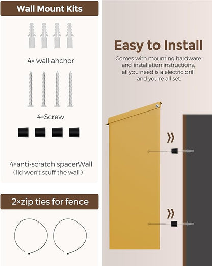 LAND·VOI Locking Wall-Mount Mailbox - Image 7