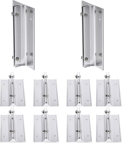 10 Pack 6" Length Aluminum Corridor Sign Holder, 1/8" Substrate, Corridor Mount by SINKAA