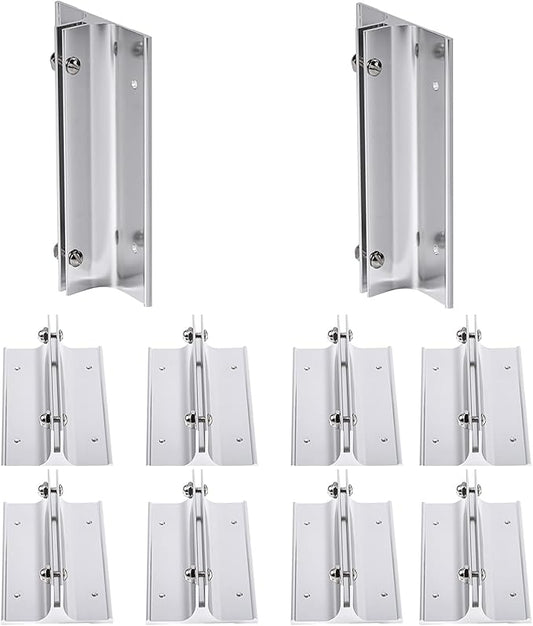 10 Pack 6" Length Aluminum Corridor Sign Holder, 1/8" Substrate, Corridor Mount by SINKAA