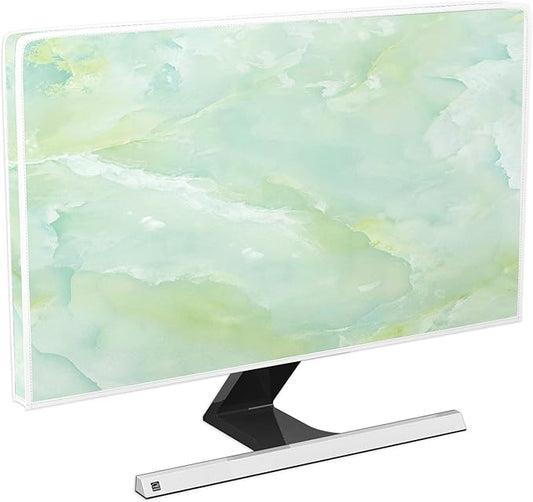 Baocicco Sage Green Marble Waterproof TV Dust Cover 75 Inch Anti-Static by Baocicco