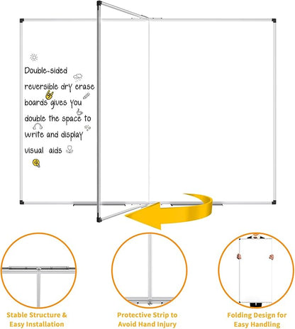 XBoard Magnetic Whiteboard 72 x 48 Inch | Giant Foldable Dry Erase White Board - Image 5
