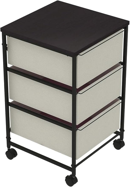 CASUNER Small Cabinet with Drawers Rolling 3 Drawer Mobile File Cabinet - Image 7