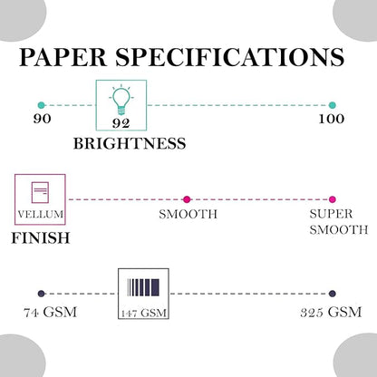 Print It - Vellum Bristol Colored Cardstock Cover Paper, 67 Lb, 8.5" X 11” - Image 3