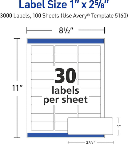 Avery Easy Peel Printable Address Labels - Image 7
