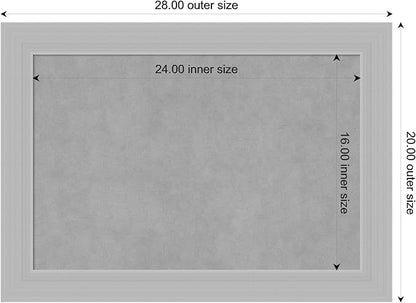 Amanti Art Silver Framed Magnetic Board 20x28 Medium Vision Board - Image 3