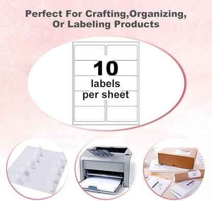 BESTEASY 10-UP Address Labels, /Address Mailing Labels 1000 Sheets Shipping - Image 2