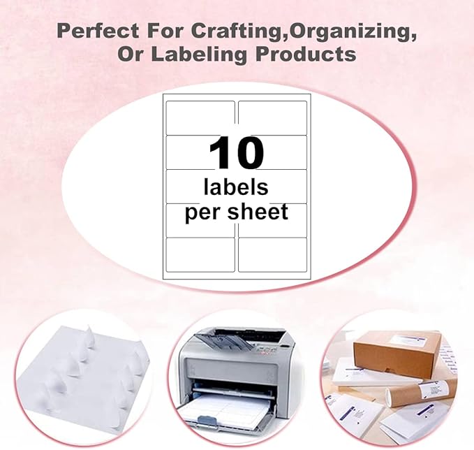 BESTEASY 2x4 Shipping Labels, FBA 10 Up Address mailing Labels, 100 Sheets - Image 3