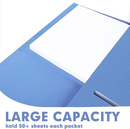 Two Pocket Folders, RAZCC 100 Pack File Folders - Image 3