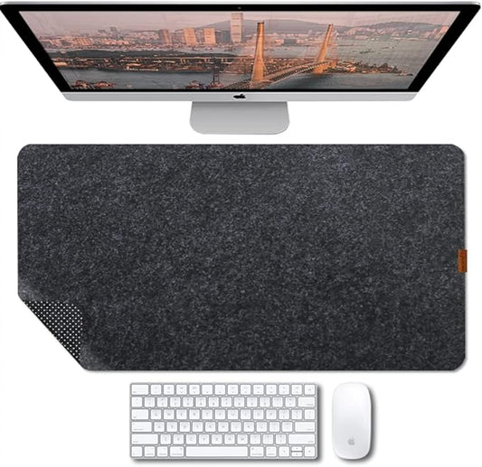 Bright Stone Felt Desk Mat, Non-Slip Mouse Pad, 31.5"x15.7" Office Supplies by BRIGHTSTONE