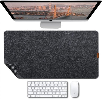 Bright Stone Felt Desk Mat, Non-Slip Mouse Pad, 35.4"x15.7" Office Supplies by BRIGHTSTONE