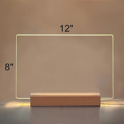SetGame Led Note Board with Colors 7 Pens, Light Up Dry Erase Board with Stand - Image 3