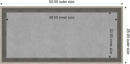 Amanti Art Grey Framed Magnetic Board 25x53 Oversize Vision Board - Image 2