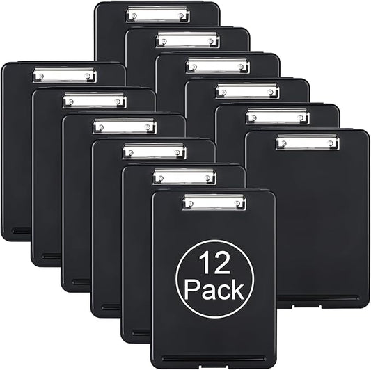ZCZN Plastic A4 Form Storage Box Case, Clipboard Case, Bulk clipboard Set by ZCZN