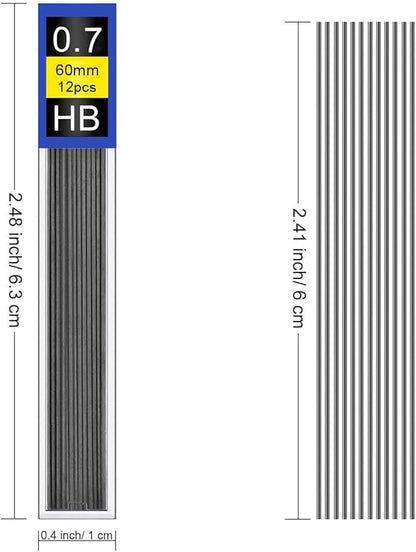 DreamAug 0.7mm HB Mechanical Pencil Lead Refills – 120 Pieces, Break-Resistant - Image 2