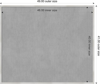 Amanti Art Silver Framed Magnetic Board 41x49 Oversize Vision Board - Image 4