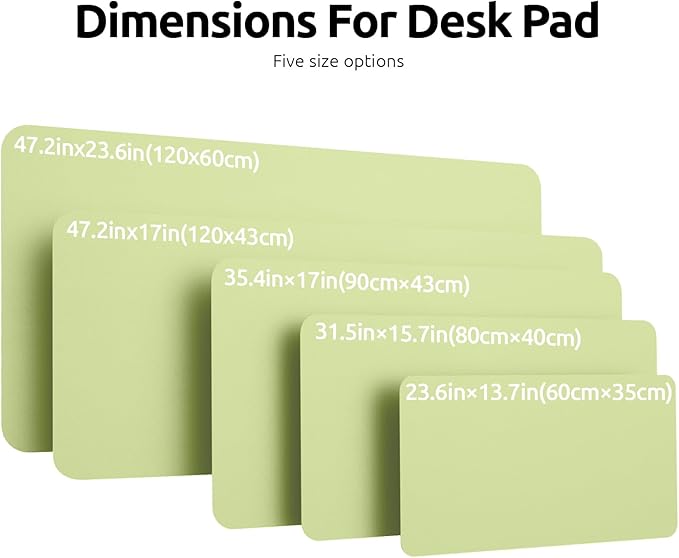 YSAGi Leather Desk Pad Protector, Office Desk Mat, Large Mouse Pad, Non-Slip PU - Image 8