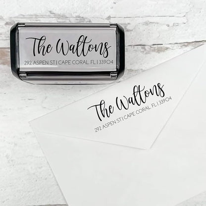 Self Inking Modern Address Stamps | Custom Return Address Stamper by 904Custom