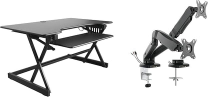Rocelco 40" Height Adjustable Standing Desk Converter by Rocelco