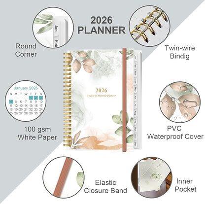 2026 Planner - A5 Weekly & Monthly Planner Spiral Bound, January 2026 - - Image 2