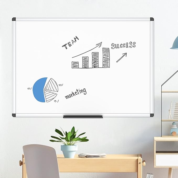 VIZ-PRO Magnetic Whiteboard/Dry Erase Board, 48 X 36 Inches - Image 9