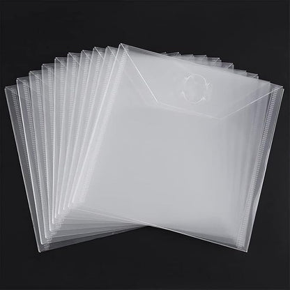 10PCS Large Stamp & Dies Storage Pockets Transparent Plastic Seal Bags Storage by Briartw