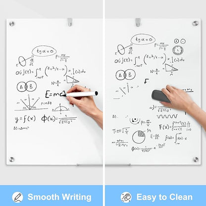 48 x 36 Inches Glass Whiteboard, Magnetic Glass Dry Erase Board - Image 3