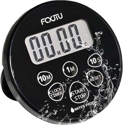 FCXJTU Digital Waterproof Shower Clock Timer, Bathroom Shower Countdown Timer by FCXJTU