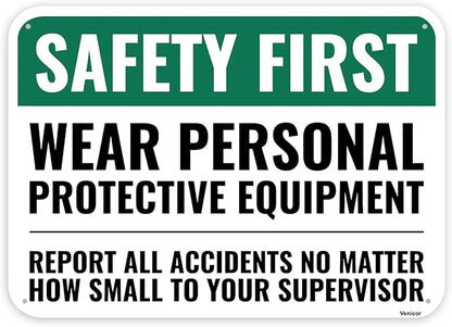1PC Safety Sign, 14 x 10 Inches by Venicor