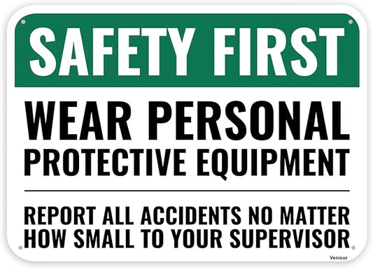 1PC Safety Sign, 14 x 10 Inches by Venicor