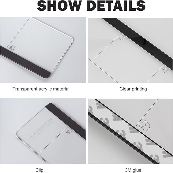 2pcs Office Desk Accessories Monitor Memo Board Computer Message Board Office - Image 3