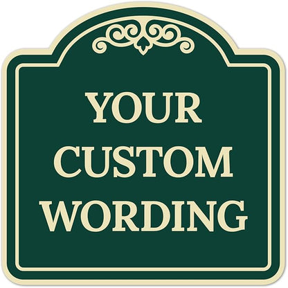 Custom Decorative Sign, Personalized Metal Sign by SigoSigns