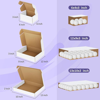 Eupako 18 Pack Small Shipping Boxes Assorted Sizes, Cardboard Boxes - Image 2