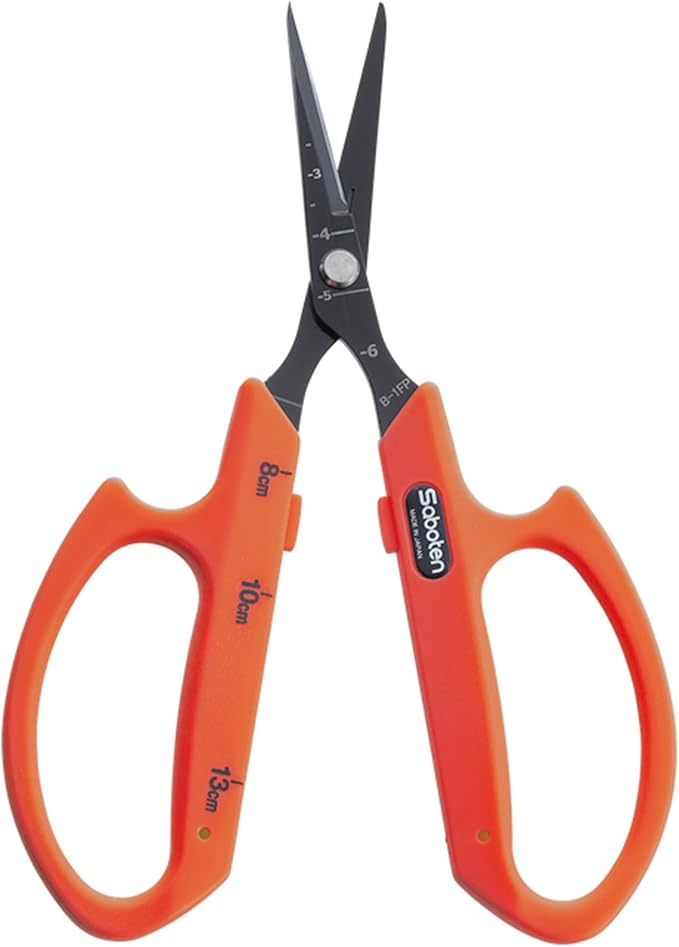 Saboten Fluorine Coated Straight Blade Trimming Scissors Orange PT-1 160mm by DL+Wholesale