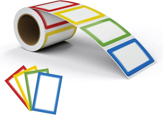 MFLABEL® Colorful Plain Name Tag Labels by MFLABEL