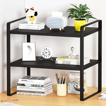 SIDIANBAN Desktop Organizer Shelf Office Storage Rack Computer Desk Bookshelf by SIDIANBAN