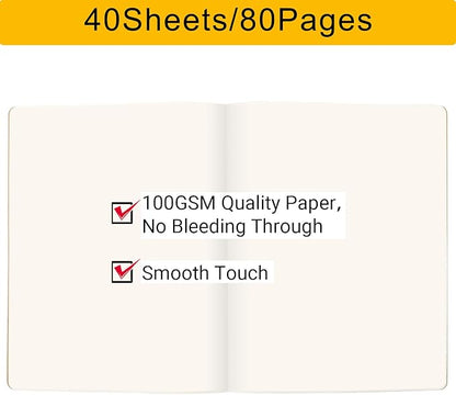 EUSOAR Notebook Journal, 6 Packs Large A4 8.5" x 11" 40 Sheets/ 80 Pages - Image 3