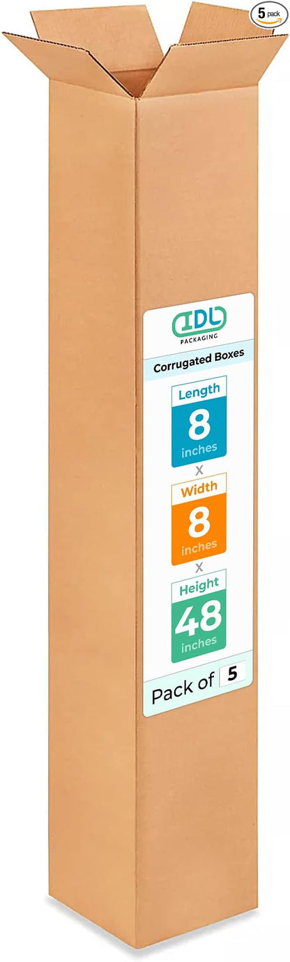 IDL Packaging 5-Pack Tall Shipping Boxes by IDLPackaging