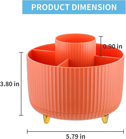 Marbrasse Desk Organizer, 360-Degree Rotating Pen Holder, Desk Organizers and - Image 5