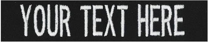 Custom Uniform Name Tapes Solid Colors. Black Fabric, 4 Inch Sew on by NORTHERNSAFARI