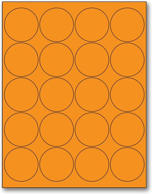 NextDayLabels - 8-1/2 x 11 Neon Color High Light Fluorescent Labels by NextDayLabels