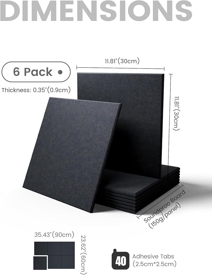 Fluxynara Large Felt Bulletin Board 36" x 24" Cork Board Alternative-6 Pack - Image 2