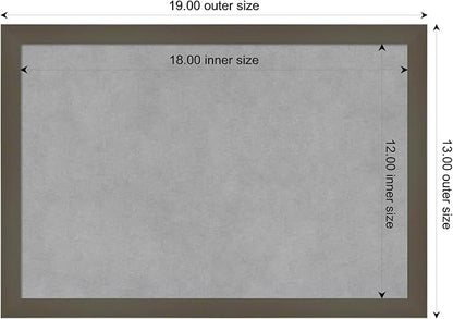 Amanti Art Grey Framed Magnetic Board 13x19 Small Vision Board - Image 3