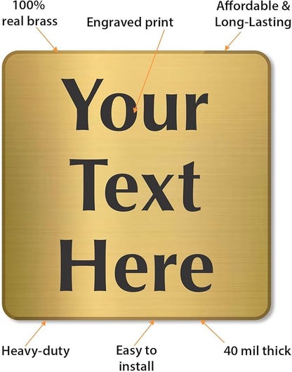 SmartSign Custom Brass Sign - Image 4