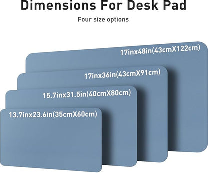Aothia Leather Desk Pad Protector, Mouse Pad, Office Desk Mat, Non-Slip PU - Image 7