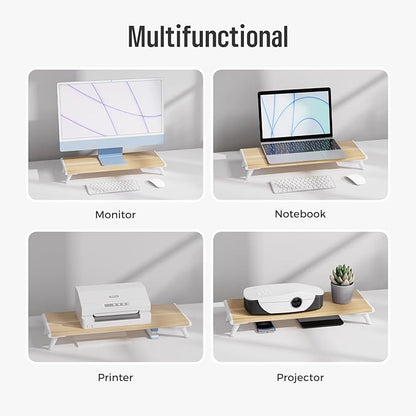 loukin Monitor Stand Riser for Desk, 22.4" x 8.3" Larger Computer Stand for - Image 4