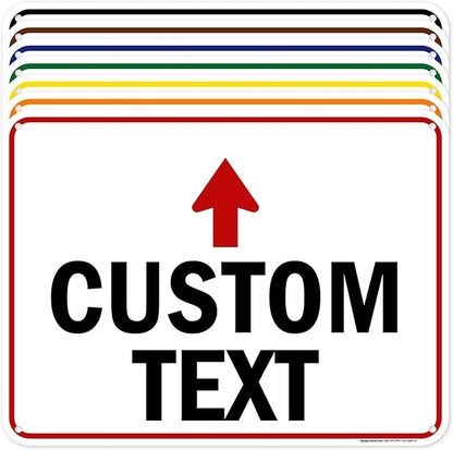 Custom Arrow, Custom Directional Sign, Up Arrow, 18x24 Inches, 55 mil thick by MySignCenter