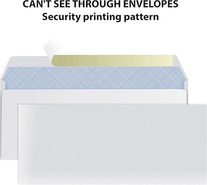 #10 Envelopes Letter Size Self Seal | 1, 050 Business Mailing Security Peel and - Image 5
