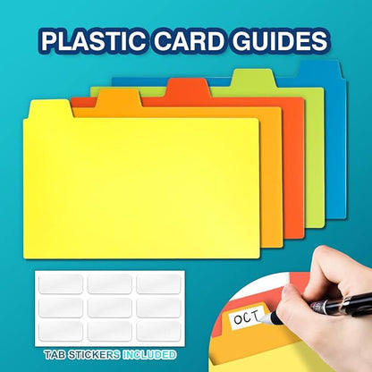 H4D 3x5 Index Card Case with 100 Heavyweight Ruled Index Cards and Dividers - Image 5